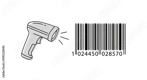 Barcode Scanner Device for Retail Use.
