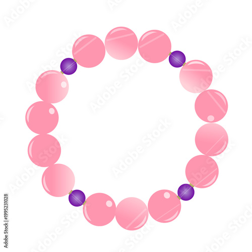Pink power stone bracelet
