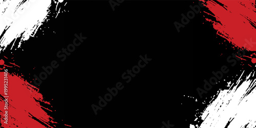 Gaming esport background striking stripes electric banner vector illustration design red black grunge brush wing comic pattern modern abstract concept livery stripes decal paint splash splatter.eps 10