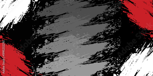 Gaming esport background striking stripes electric banner vector illustration design red black grunge brush wing comic pattern modern abstract concept livery stripes decal paint splash splatter.eps 10