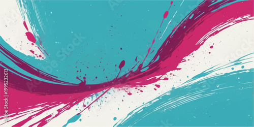 Abstract watercolor background design featuring artistic paint splashes and colorful ink splatters on a grunge vector texture with rainbow liquid stains and artistic elements