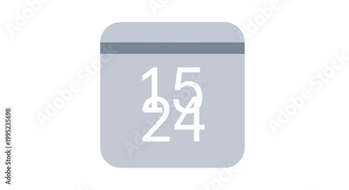 Numbers on a grey background.