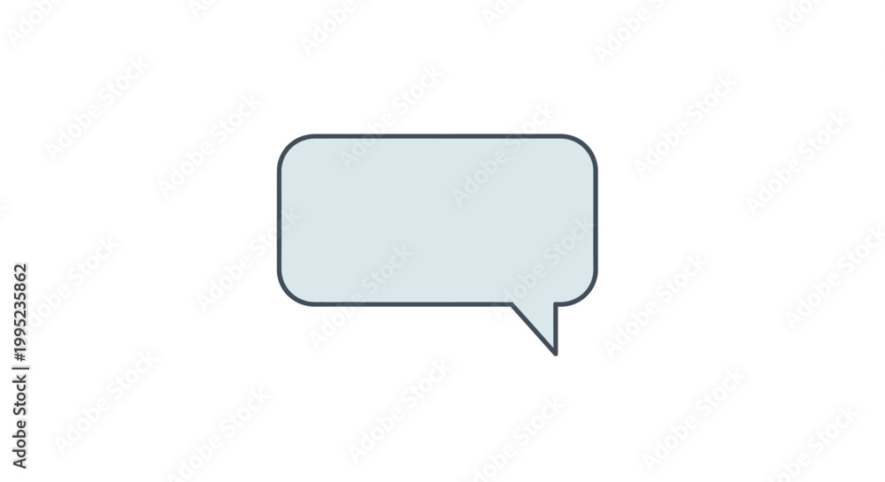 Fototapeta premium Speech bubble icon for communication.