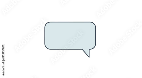 Speech bubble icon for communication.