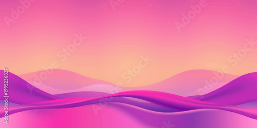An abstract pink and purple vector background features fluid wave patterns and elegant curves, creating a stylish light backdrop illustration for modern wallpaper design