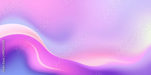 A soft flowing motion of smooth pink and violet waves creates an artistic abstract background with light silk curves and a wavy purple texture design