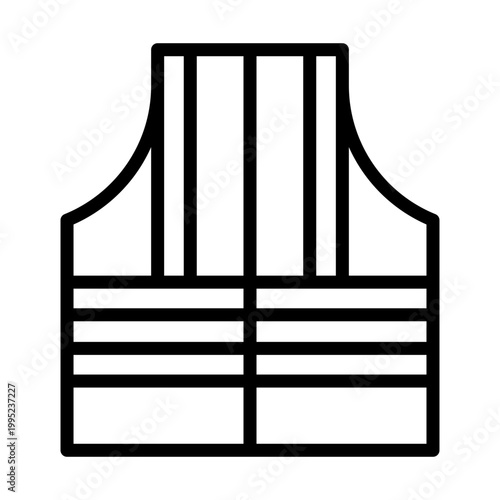 Safety Vest Outline Icon