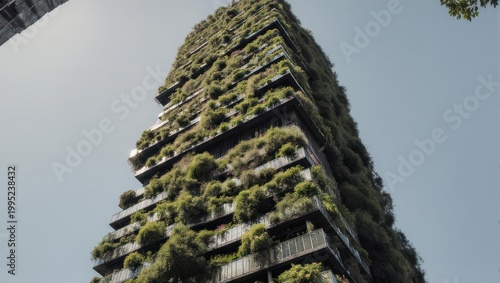 Green Vertical Garden Building - A Sustainable Architectural Marvel.