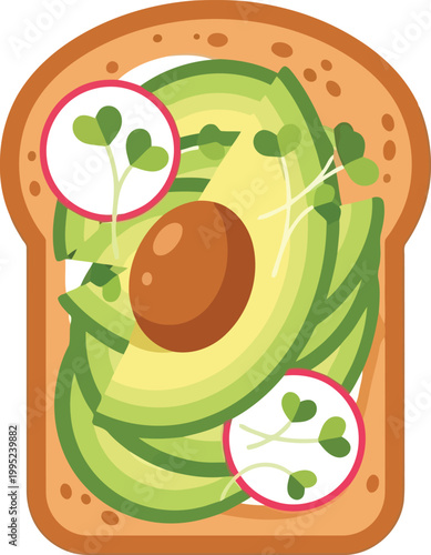 Avocado toast with egg on top