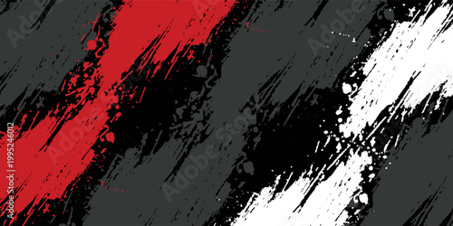 Gaming esport background striking stripes electric banner vector illustration design red black grunge brush wing comic pattern modern abstract concept livery stripes decal paint splash splatter.eps 10