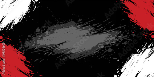Gaming esport background striking stripes electric banner vector illustration design red black grunge brush wing comic pattern modern abstract concept livery stripes decal paint splash splatter.eps 10