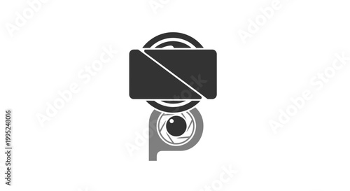 Camera icon with prohibition sign.