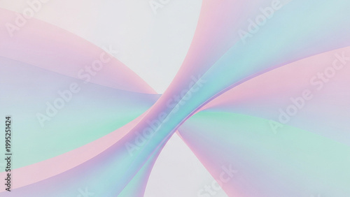 A vibrant abstract art piece with swirling pastel colors and smooth curves