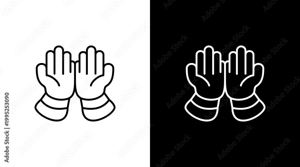 Fototapeta premium Pray Icon Set Multiple Style Collection