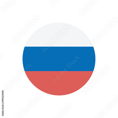 Russia Flag Circular Icon Vector - National Tricolor Symbol of the Russian Federation on White Background Free Download Russia Flag Circular Icon Vector - National Tricolor Symbol of the Russian Federation on White Background - GFXLoad