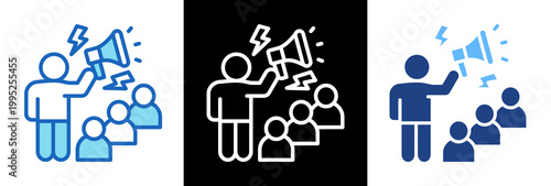 Public Awareness triplestyle icon