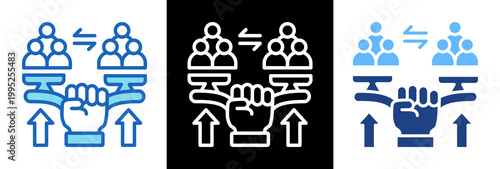 Human Rights triplestyle icon