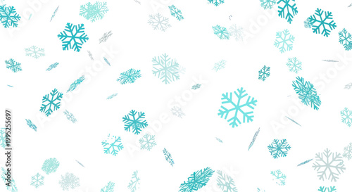 Snowflakes Falling From The Sky.