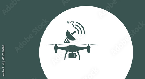 Drone with GPS Navigation System.