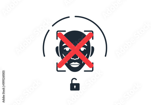 Face Recognition Security Lock Denied.