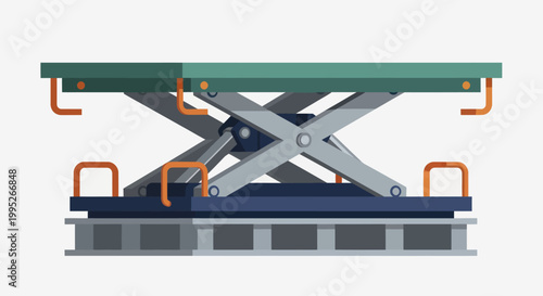 Industrial Scissor Lift Mechanism for Heavy Duty Operations.