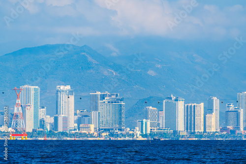 Obraz na plátně Panorama of Nha Trang city in Vietnam
