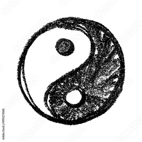 Hand drawn yin yang symbol Zen and Tao Harmony and balance Black and white yin and yang sign Taichi, Taoism, Buddhism, Japan, Chinese, Asian, yoga, meditation, karma, peace, dualism