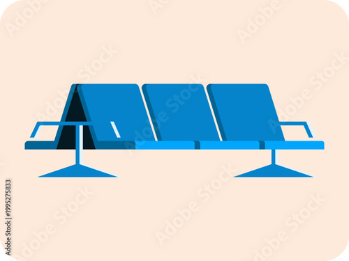 Lounge icon. Airport icon. Flat vector icon concept.