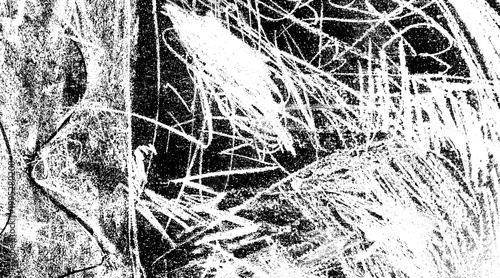 Photos Scratched line web chaotic dark grunge texture background abstract black etched