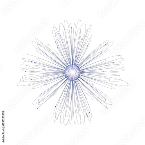 Clean white cotton swabs isolated on a white background resemble a macro closeup of winter snow on a nature branch for beauty, health hygiene, and holiday decoration