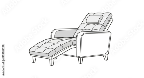 Recliner Chair with Ottoman.