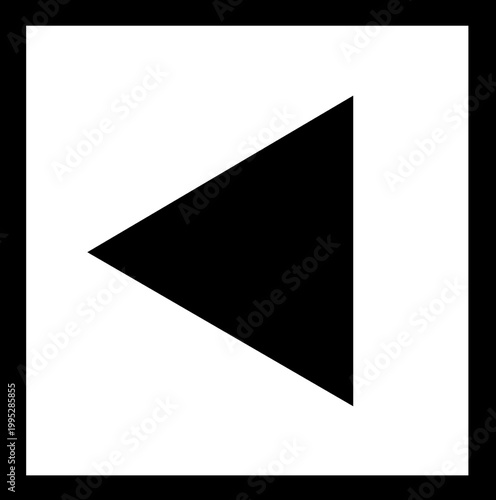 Free Download Black and white square with a triangle pointing left triangle geometry abstract contrast background composition - GFXLoad