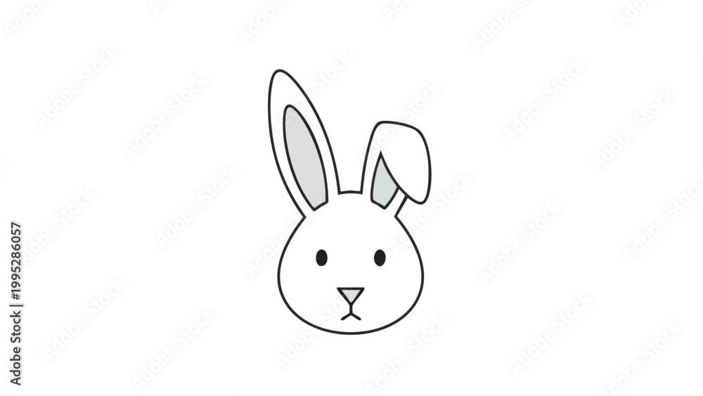 Obraz premium Cute Bunny Illustration for Easter & Spring Marketing Campaigns