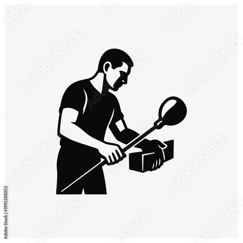 Man cleaning with a mop and bucket, representing cleaning services or janitorial work