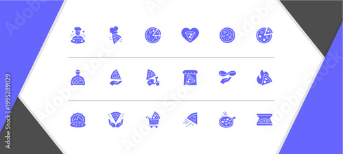 Collection of various social media icons.