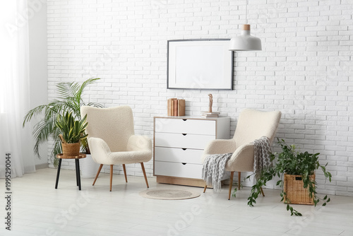 Interior of stylish living ...