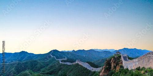 beautiful landscape of the mountains in the morning