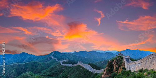 beautiful landscape of the mountains in the morning