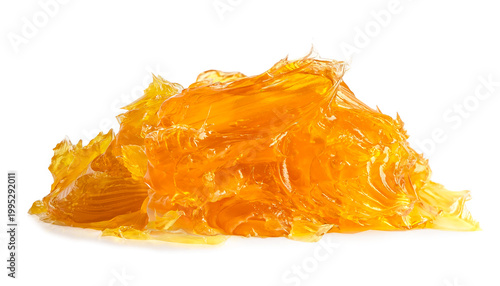 Grease yellow lithium machinery lubrication for automotive and industrial isolated on white.