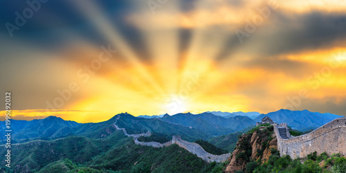 beautiful landscape of the mountains in the morning