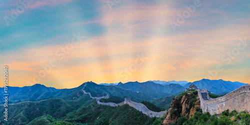 beautiful landscape of the mountains in the morning