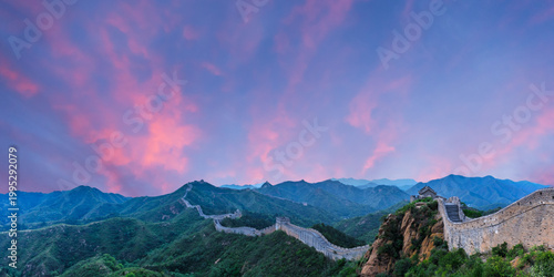beautiful landscape of the mountains in the morning