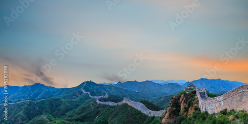 beautiful landscape of the mountains in the morning