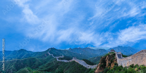 beautiful landscape of the mountains in the morning