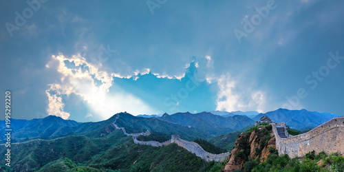 beautiful landscape of the mountains in the morning