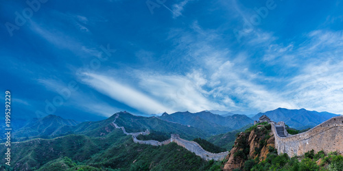 beautiful landscape of the mountains in the morning