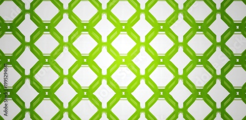 Intersecting green lattice pattern with gradient shading