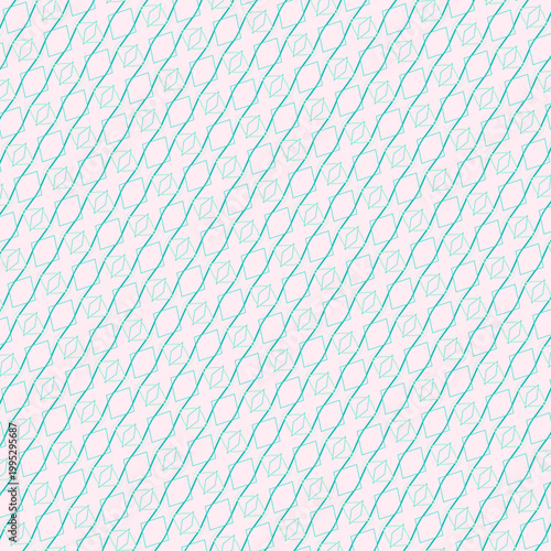 Gradient icy turquoise textile repeat pattern in pink frost, aquamarine, bright teal, tiffany blue