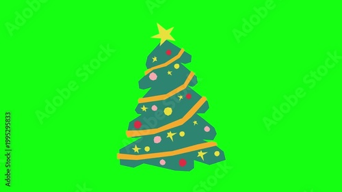 flowers and leaves, background, green screen, animation