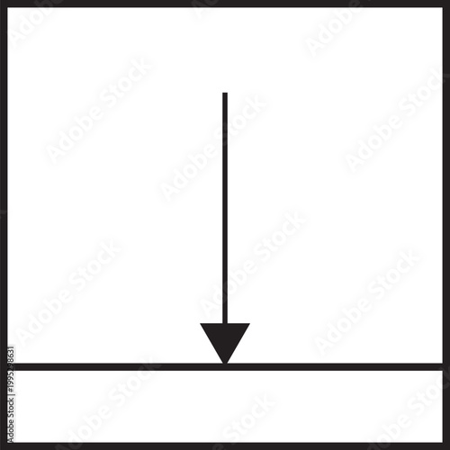 Minimalist Black Down Arrow Vector Icon for Web and UI Design